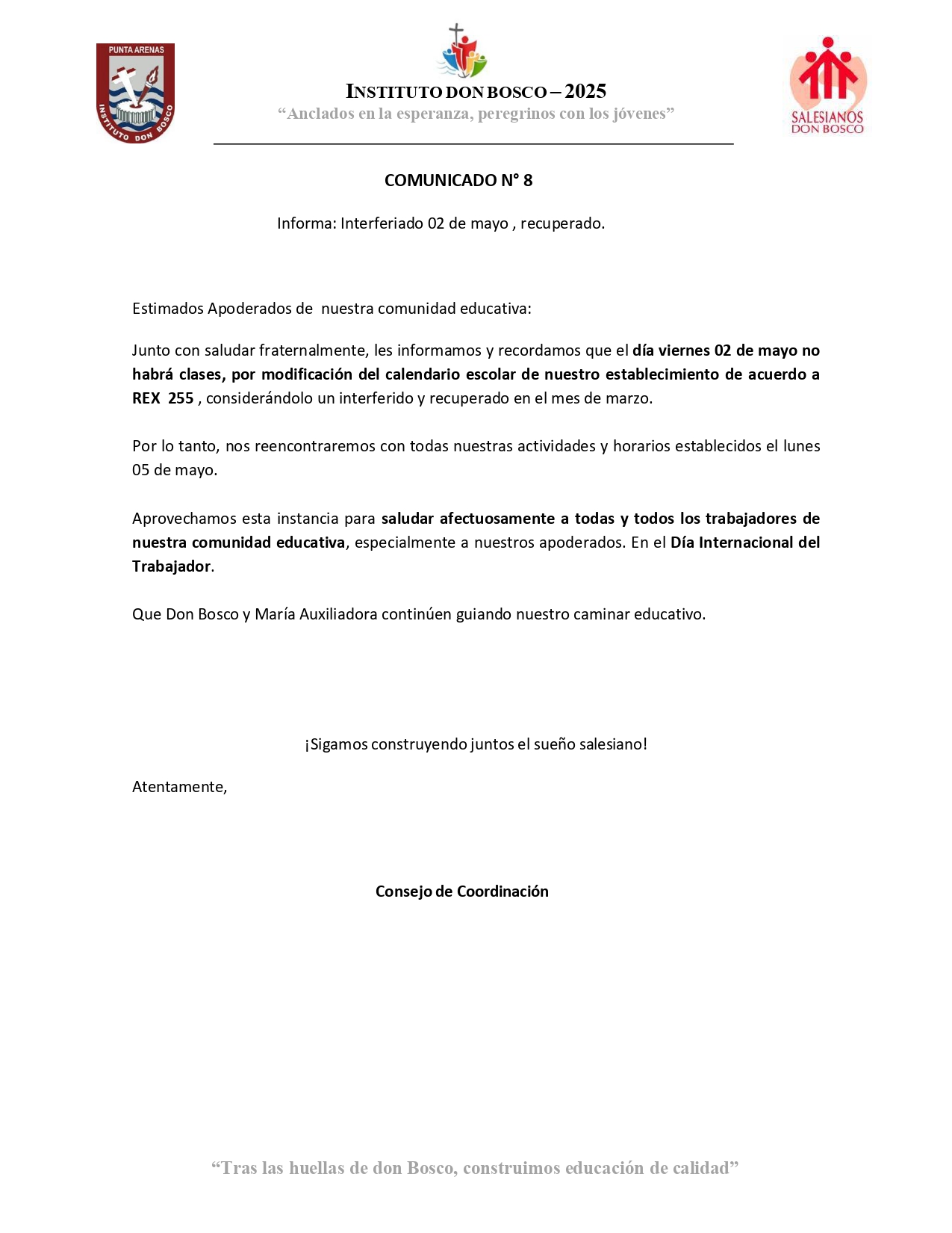 Comunicado 8 Interferiado page 0001